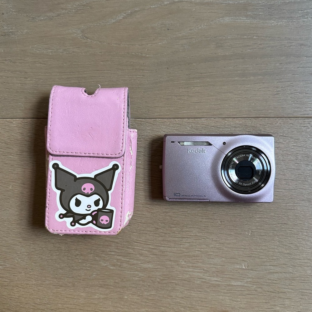 Pink Kodak Powershot Digital Camera